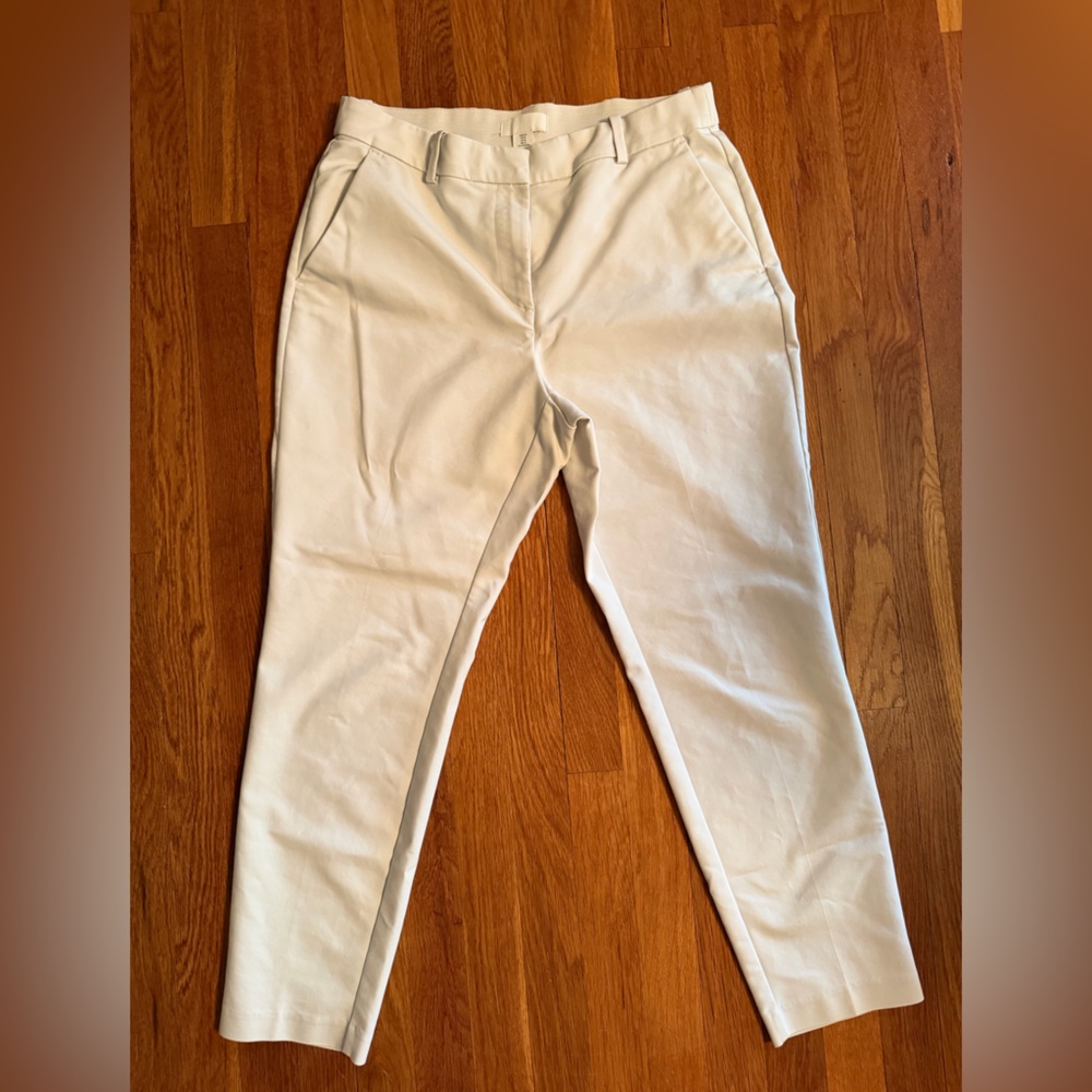 H&M Cream Cigarette Pants
